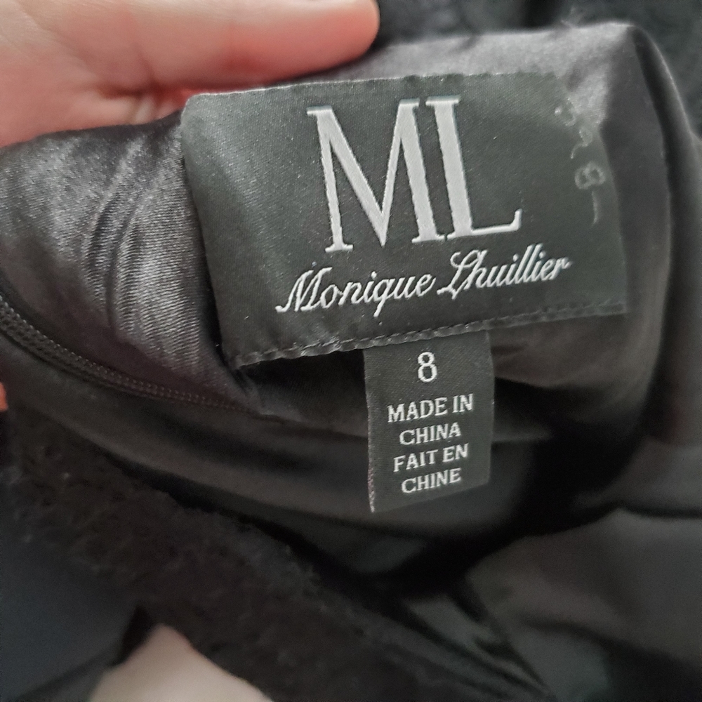 NEW Monique Lhuillier Lace Cutout Dress - Picture 6 of 7